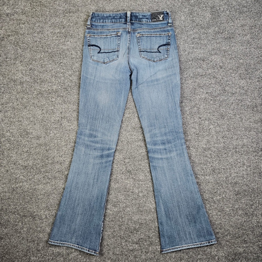 American Eagle Skinny Kick Jeans Women's 0 SHORT 360 Super Stretch Low Rise - Picture 8 of 11